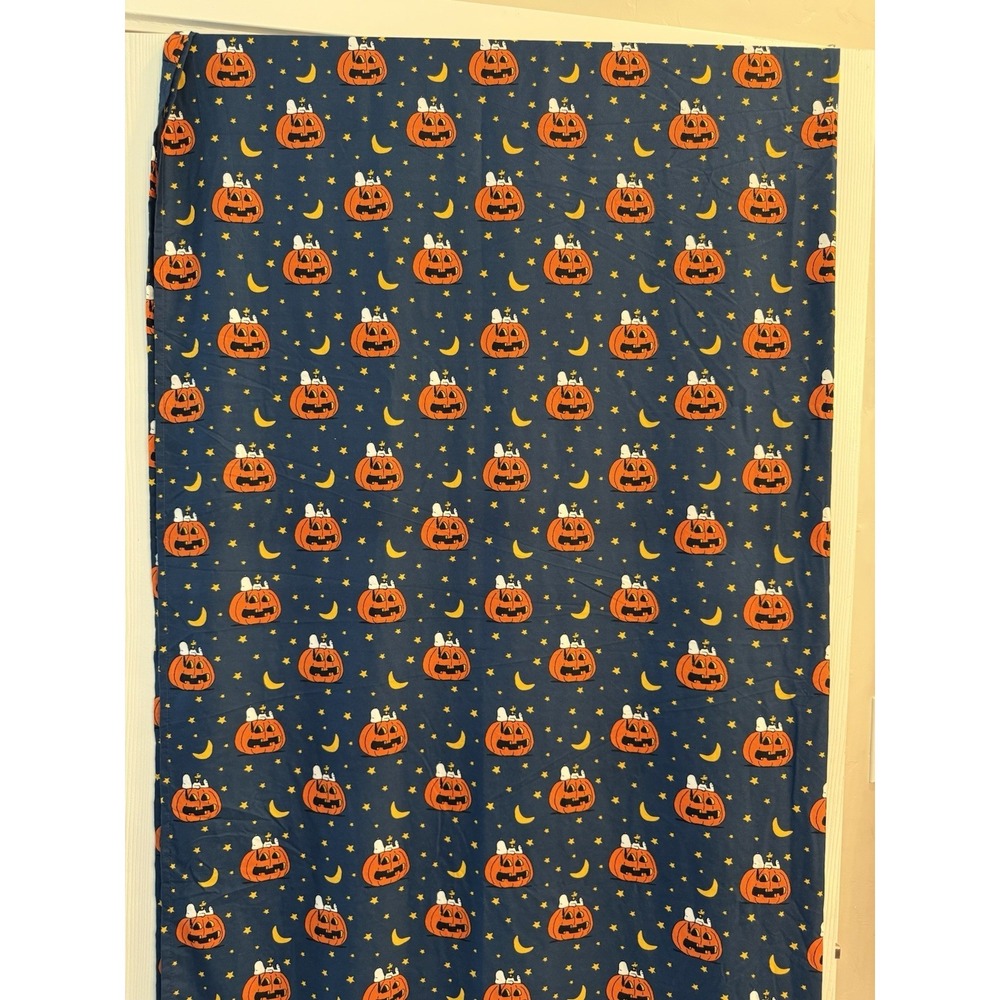 BERKSHIRE~Peanuts Snoopy Pumpkin Twin Flat Sheet Bedding